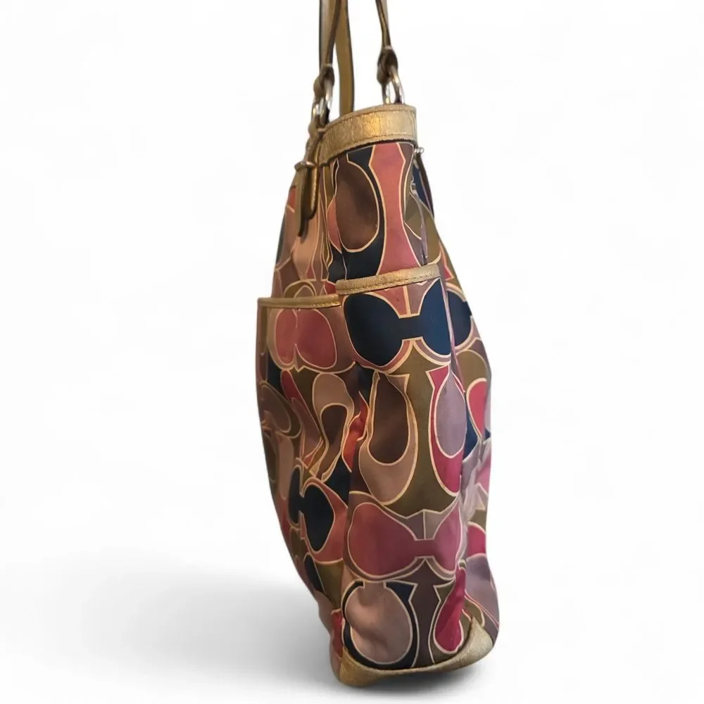 Coach Signature Gallery Scarf Print Tote 19819